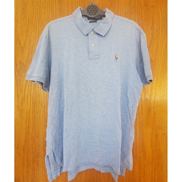 Ralph Lauren Other - Polo Ralph Lauren Polo Shirt Size Large Blue Pima Soft Touch Colorful Logo
